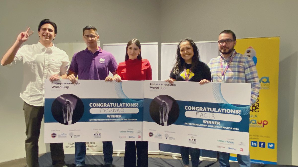 ¡𝗙𝗘𝗟𝗜𝗖𝗜𝗗𝗔𝗗𝗘𝗦!🎉
𝗙𝗮𝗰𝗶𝗮 𝘆 𝗣𝗮𝘀𝗮𝗻𝗮𝗾 startups que forman parte de la 𝘤𝘰𝘮𝘶𝘯𝘪𝘥𝘢𝘥 𝘐𝘯𝘯𝘰𝘷𝘢 𝘜𝘗 son los y las ganadores de la 𝗙𝗶𝗻𝗮𝗹 𝗡𝗮𝗰𝗶𝗼𝗻𝗮𝗹 𝗱𝗲𝗹 𝗘𝗻𝘁𝗿𝗲𝗽𝗿𝗲𝗻𝗲𝘂𝗿𝘀𝗵𝗶𝗽 𝗪𝗼𝗿𝗹𝗱 𝗖𝘂𝗽.
#startups #EntrepreneurshipWorldCup