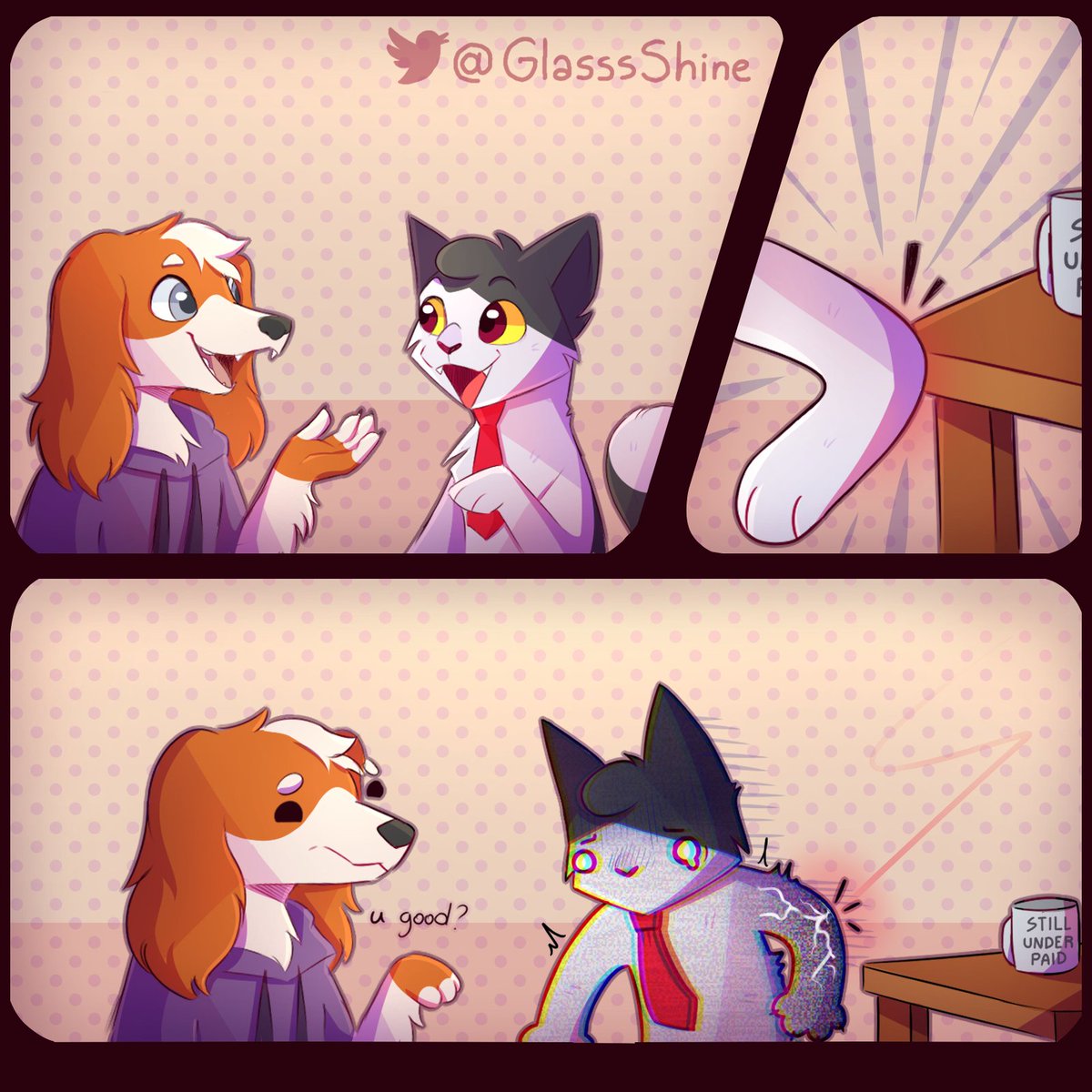 GlasssShine's tweet photo. That weird elbow fizzle
ft. @Freckles_art https://t.co/vUHBtLBi5N