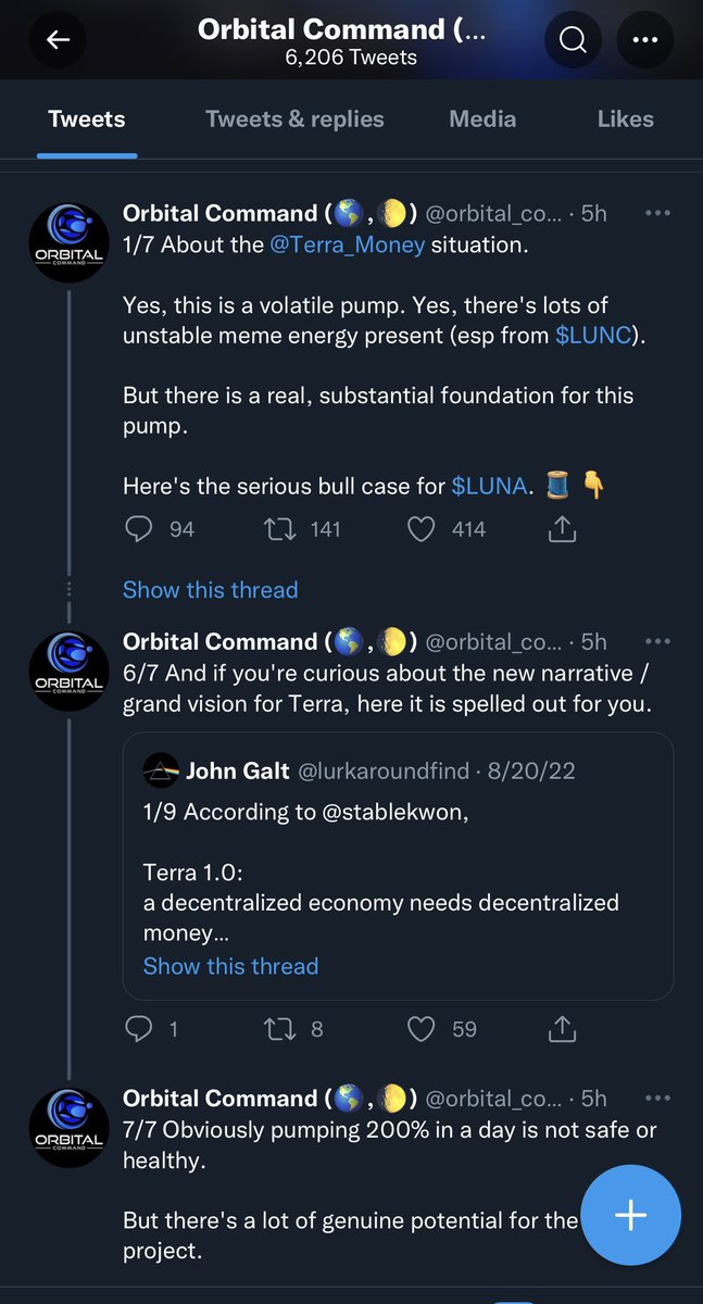 kntrlClips's tweet photo. This is where the manipulation started 

Everything was going good  🌕

#LUNC IS 10X better than #LUNA 

RT if you agree #LUNC TO $1 https://t.co/I0GMd4B2sx