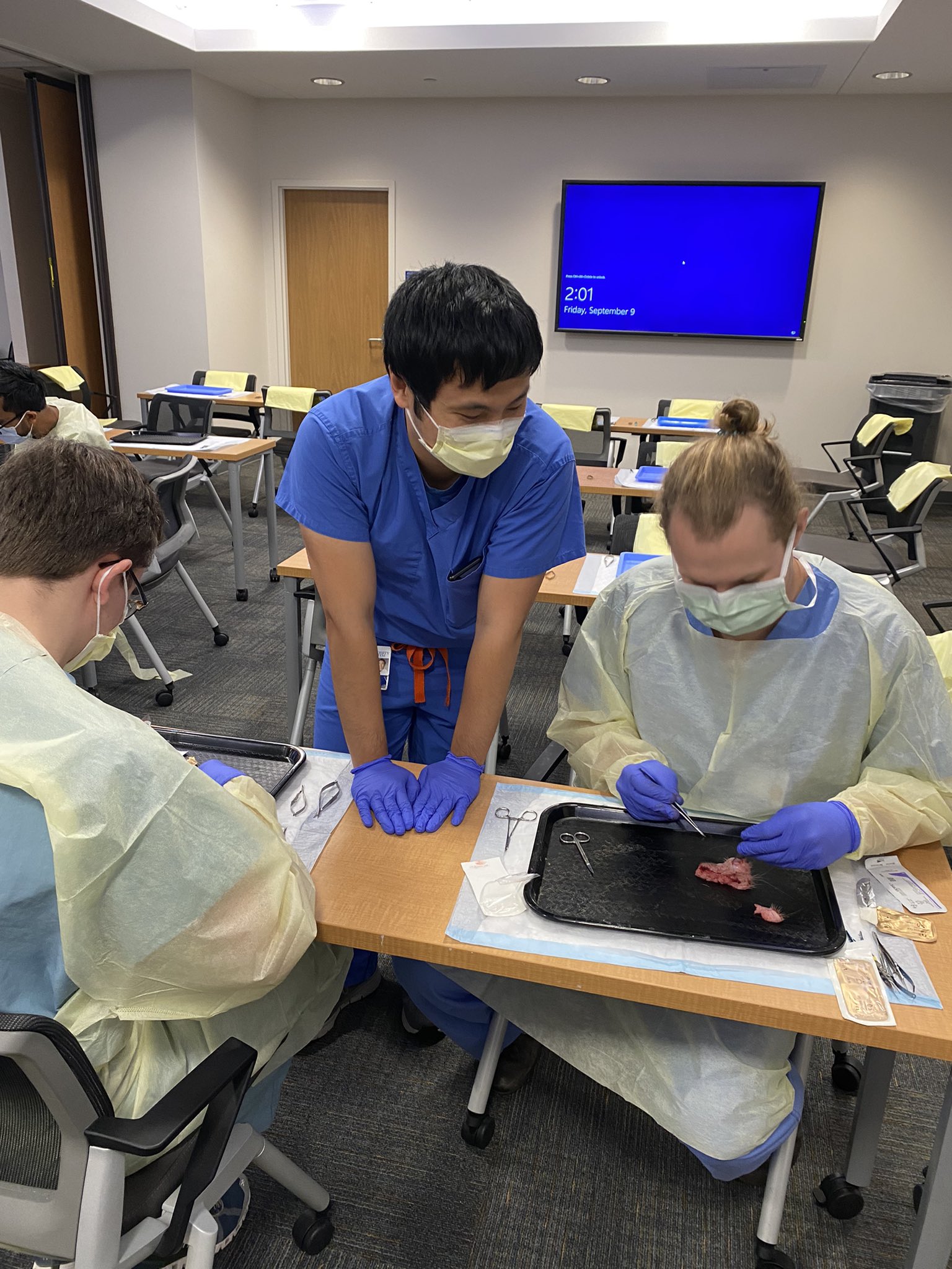 Duke Eye Center on Twitter "Today, residents are learning suturing
