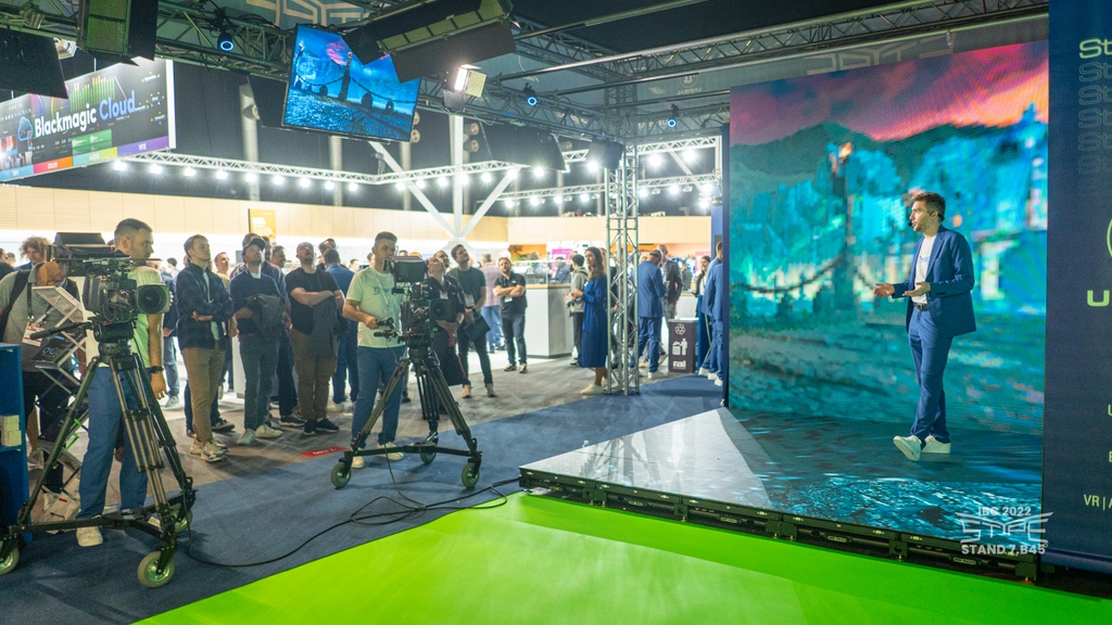 stYpeTV's tweet photo. The first day of IBC is behind us.
We're happy we have the chance to demonstrate live out newest innovations, the #RedSpy 3.0, the #Follower 2.0, and #StypeLand with its VR and XR workflows.
If you're visiting IBC tomorrow, don't miss our stand 7.B45 https://t.co/odWtsnYLhd