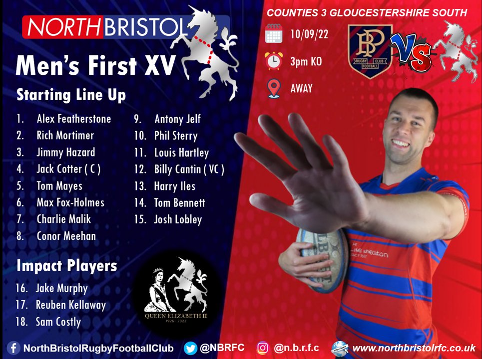 NBRFC's tweet photo. π¦π₯ π§πππ π‘ππͺπ¦ π¦π₯
π Men's 1st XV
π Tomorrow
ποΈ @BroadplainRFC
β° 3οΈβ£pm KO
π AWAY
#UTN πβ€πβ€
#QueenElizabethIIRIP π https://t.co/RHJ4B8AQBp
