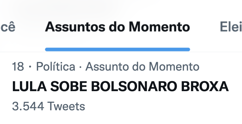 tesoureiros's tweet photo. Da série: Tags que eu queria ter criado
LULA SOBE BOLSONARO BROXA 😂 https://t.co/5zhUn7vQSv