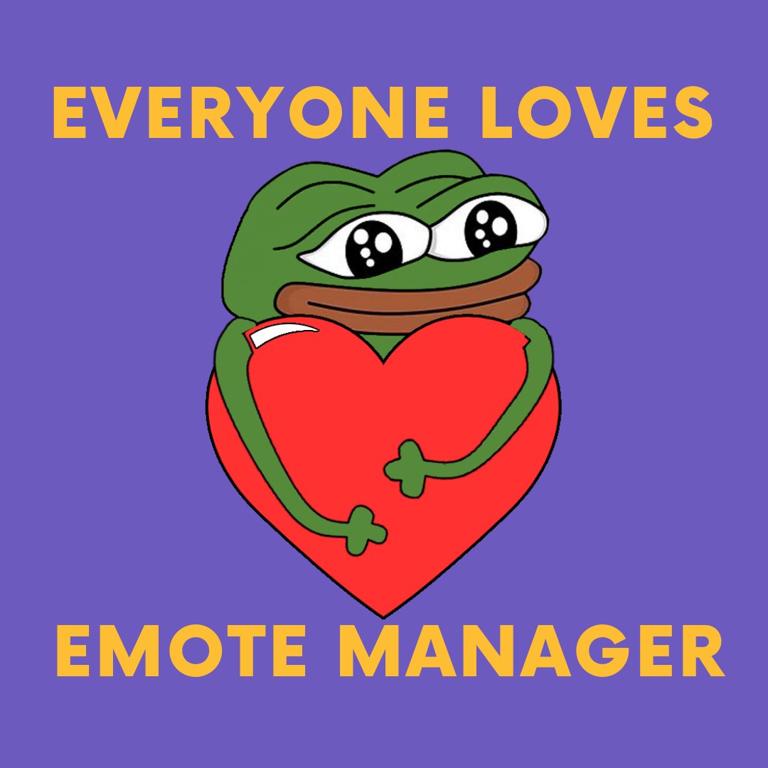 EmoteManager's tweet image. Pepe told me himself that he loves #EmoteManager and thinks you should add this amazing bot to your #Discord server ASAP... True Fact 😌🤣
