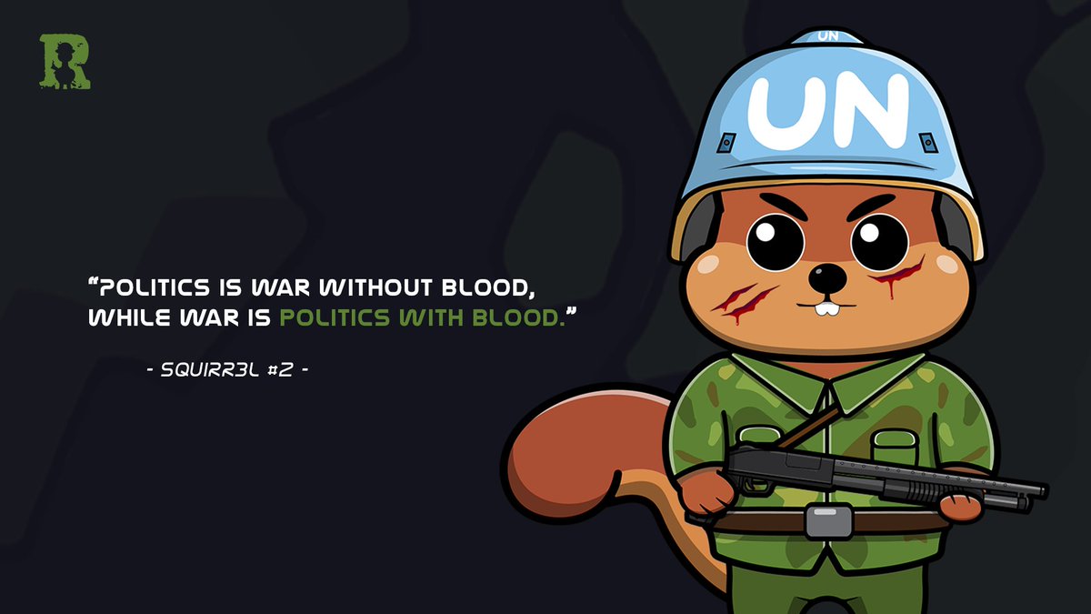 Politics is war without blood, while war is politics with blood.

#DeFi #Solana #NFT #NFTs #NFTcommunity #SolanaNFT #web3