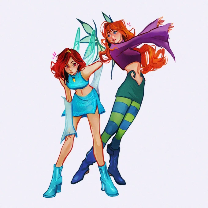 my childhood has a red hair fire theme  