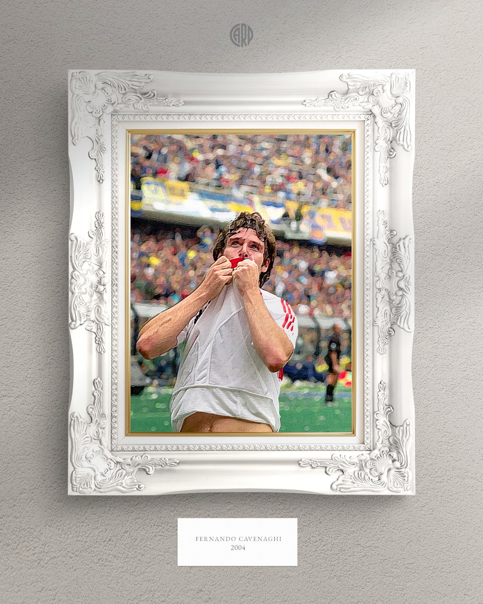 RiverPlate's tweet photo. 🖼️ ''𝙀𝙡 𝙗𝙚𝙨𝙤''
👨‍🎨 Fernando Cavenaghi, La Boca, 2004. https://t.co/7ss8yheXKc