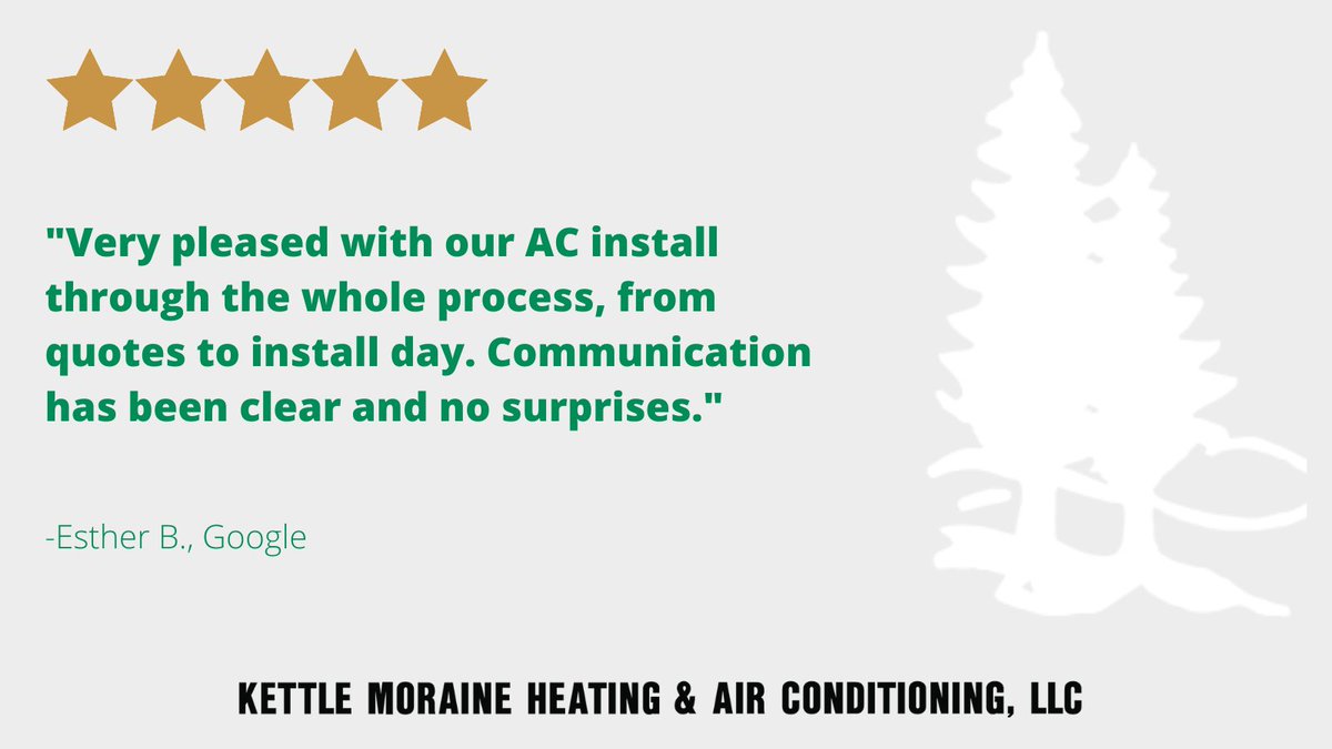 Happy to provide you with a 5-star installation, Esther! Enjoy the new AC!