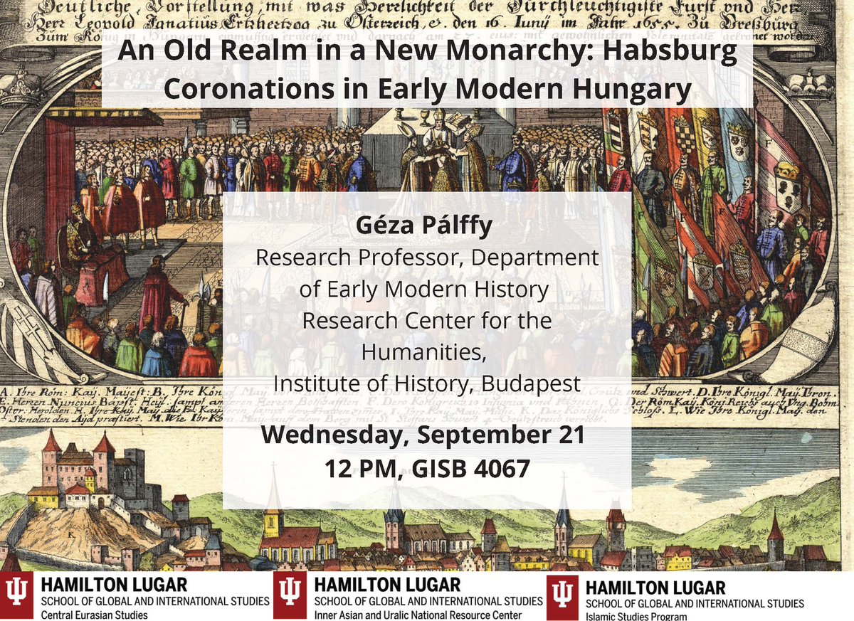 iuceus's tweet photo. An Old Realm in a New Monarchy:  Habsburg Coronations in Early Modern Hungary
by Gexa Palffy
September 21
12 PM
GISB 4067 https://t.co/SakDFQden5