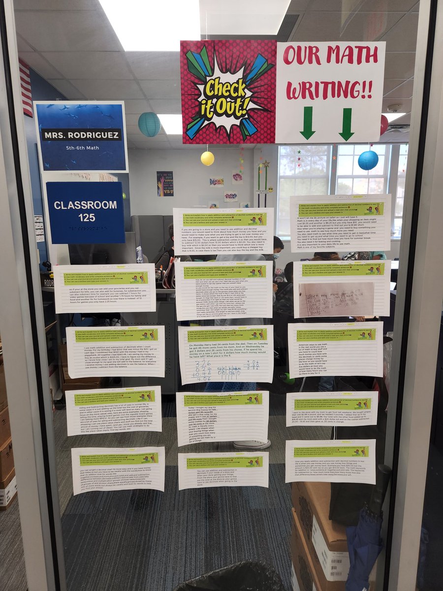 MsSashRay_3810's tweet photo. All hands are on deck @HybridPrep Exemplars in Hand, Supportive Scaffolds are evident, and (the best part) Writing on the Walls from RLA &amp; Math! Kudos to the scholars, teachers and admin 👏🏽 @N_Bernardino @Its_Ms_Flawless #WeAreLimitless #WritingontheWalls https://t.co/0SfPSEWM0Z