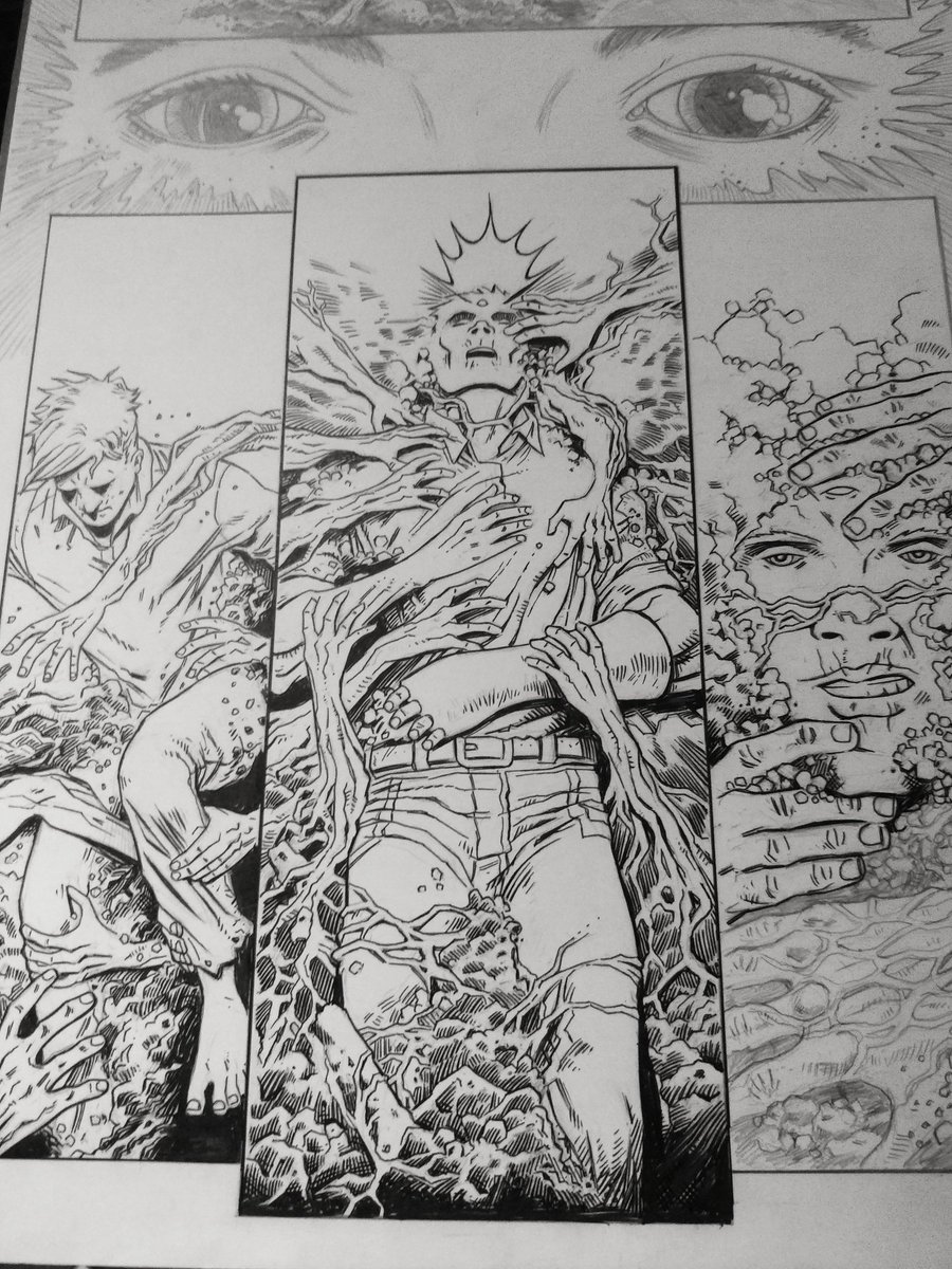 Barrykeegan's tweet photo. Penciling the last scene of my book #TheDarkPool but I took some time out to get into inking. Much easier when I have spent a lot more time on the pencils.
VIDEO - https://t.co/g787uFeaN8 https://t.co/VxJZeXOdR9