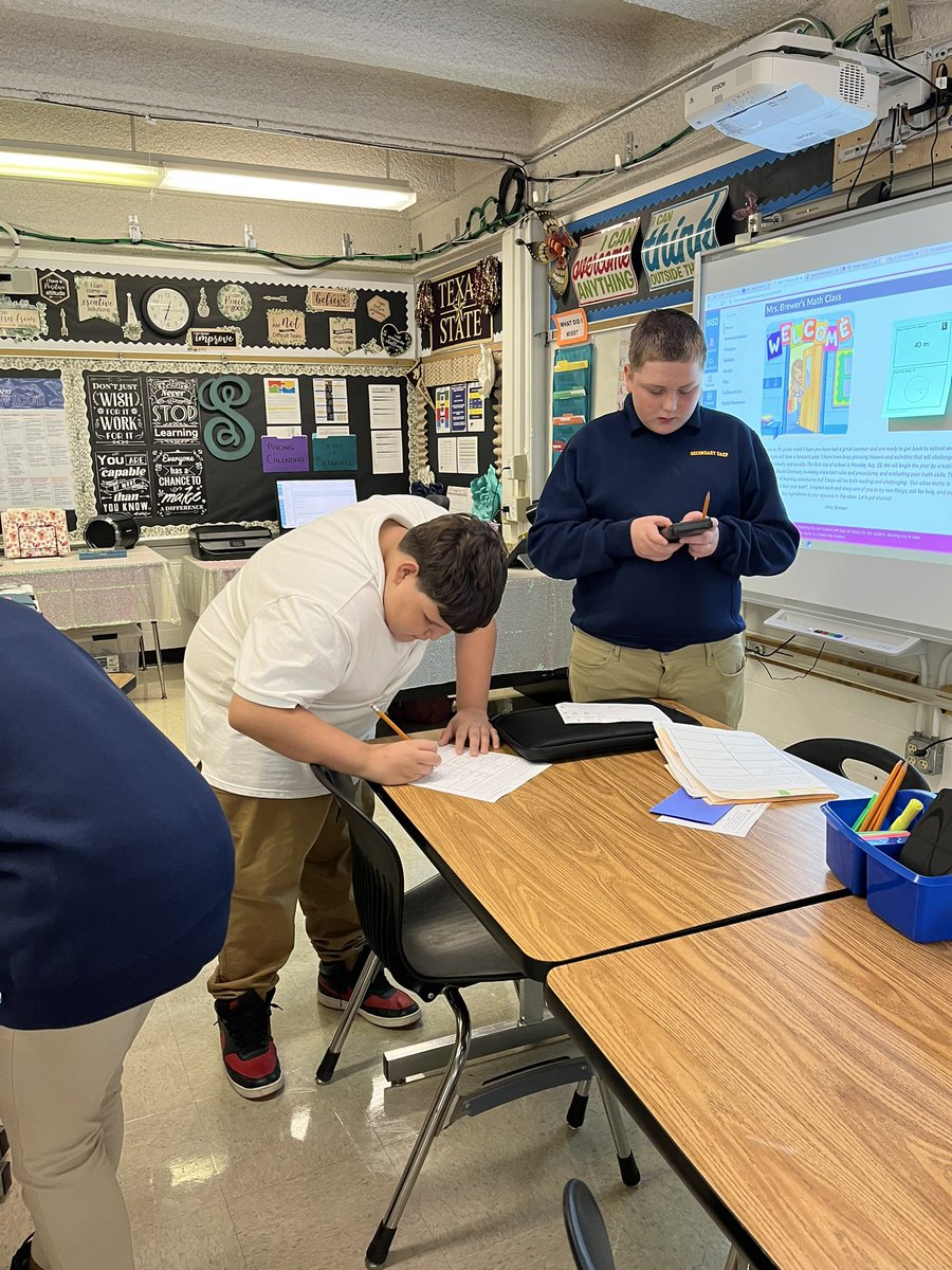 SummerBrewer83's tweet photo. Scavenger Hunt in progress #mathisfun #studentengagement @HISDDAEP @HISD_SecMath @HISD_Curric @HISDMiddleSchls @HISDSupe @HISDSPED https://t.co/7OhH1wyCCI