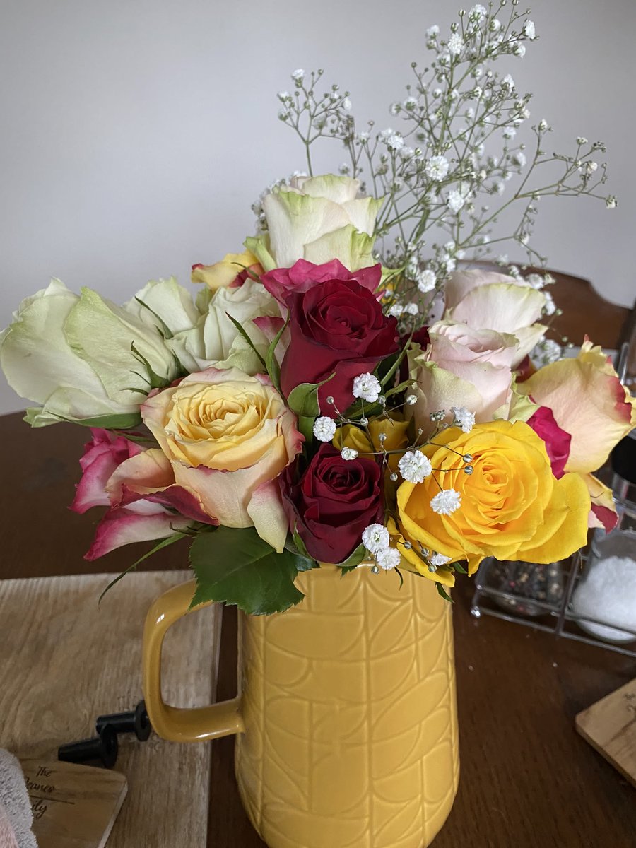 A lovely bouquet of flowers sent to Leanne in the office. So fortunate to have a job where we can help people that is enjoyment in itself but the flowers are the icing on the cake. Have a lovely weekend