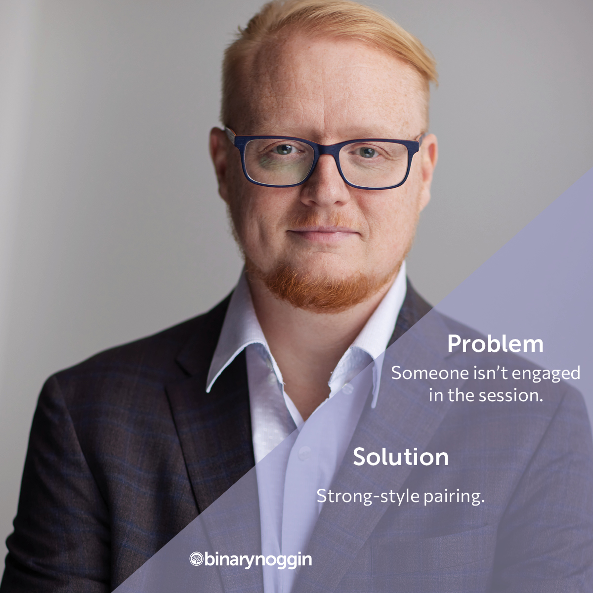 BinaryNoggin's tweet image. &quot;People will sometimes checkout of pairing when not feeling engaged. Strong pairs communicate. If an idea is in your head, get it into the computer through your pair’s hands.&quot; - Amos
#BinaryNoggin #pairprogramming #softwaredevelopment #MyElixirStatus