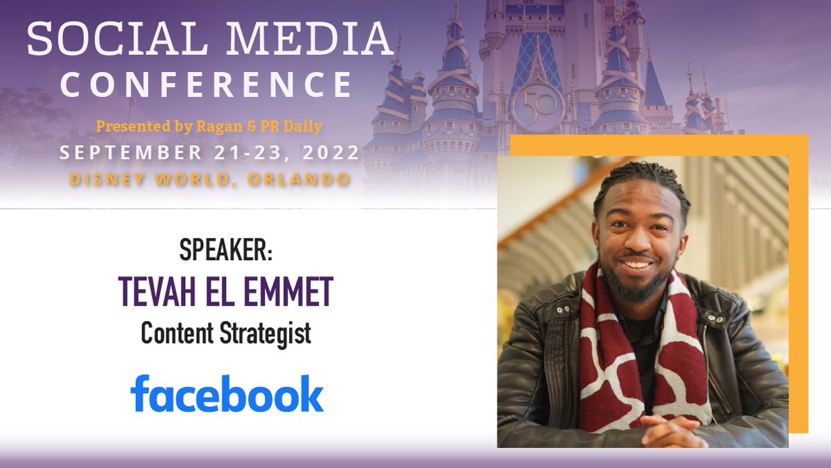 Are you struggling to connect with your audience on Facebook? Secure your spot now for Ragan's Social Media Conference and connect with @Facebook's Tevah El Emmet to learn more about marketing strategies. Hurry and secure your spot now. #RaganDisney
bit.ly/3zya0J3