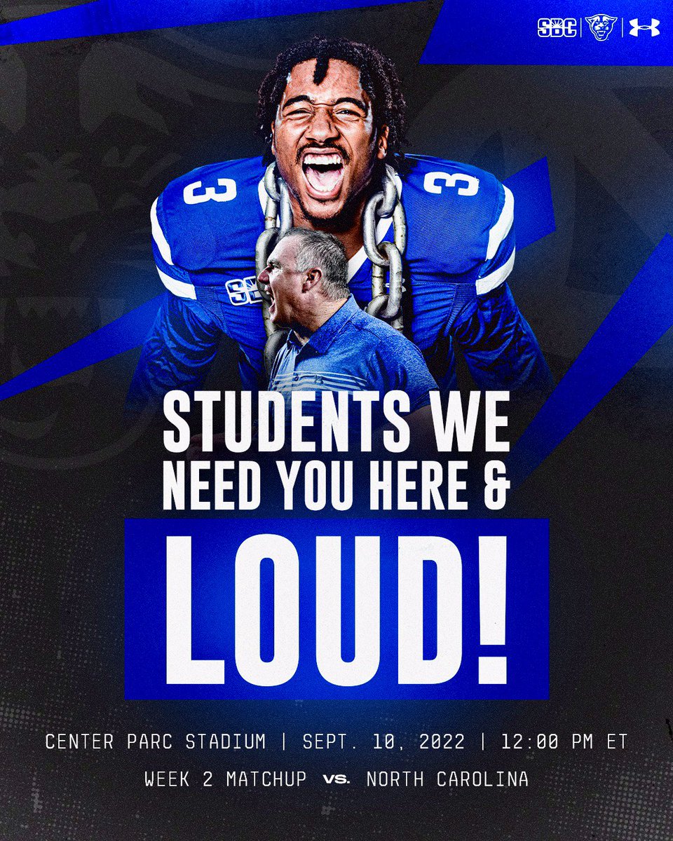 Calling all <a href="/GeorgiaStateU/">Georgia State University</a> students and fans. Tomorrow at 12:00 pm we need you to be loud and proud here <a href="/CenterParcATL/">Center Parc Credit Union Stadium</a> Show up and show out for your Panthers. #SoundTheHorn #MakeADifference