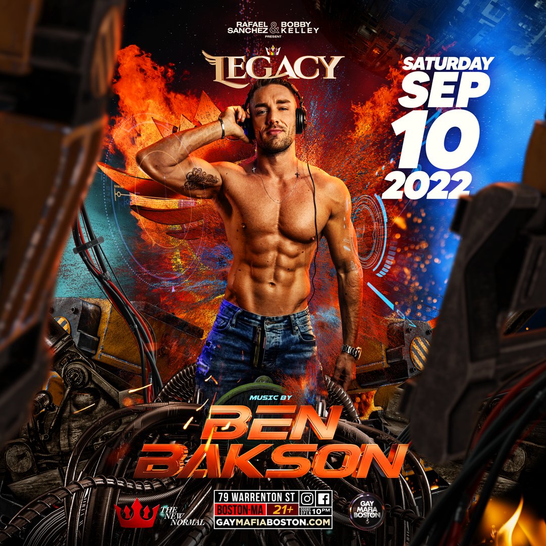 gaymafiaboston's tweet photo. We have @BenBakson37 at Legacy this Saturday 9/10! https://t.co/RWm51wSjg8