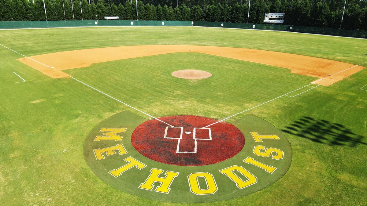 MethodistU_BSB's tweet photo. Aerial 📸 of Armstrong-Shelley Field! One of the best on campus facilities in #D3baseball! #MethodistBaseball https://t.co/WEdqrUFUDT