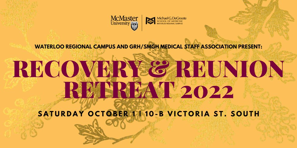 Coming Oct 1: Join <a href="/hpattersonphoto/">Heather Patterson</a>, Emergency Physician and Photographer, on her in-person book tour with a chronological visual story of the pandemic at the retreat <a href="/macmedWRC/">McMaster University - Waterloo Regional Campus</a> …-msa-annualretreat2022.eventbrite.com WRC faculty members find discount code in email