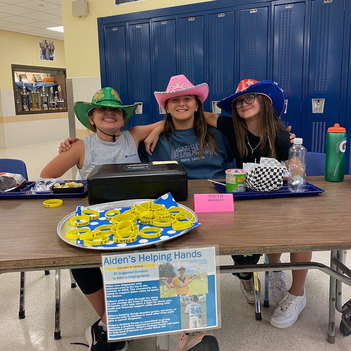Hampton_Talbots's tweet photo. This is what HTSD means when we say #TalbotsTogether 💛💙
Hampton Middle School in just one day raised $1,922.48 to support 10th grade HHS student Aiden Hanna who was diagnosed in August with osteosarcoma.
https://t.co/Z5tvsujxte https://t.co/djIEUjS5uZ