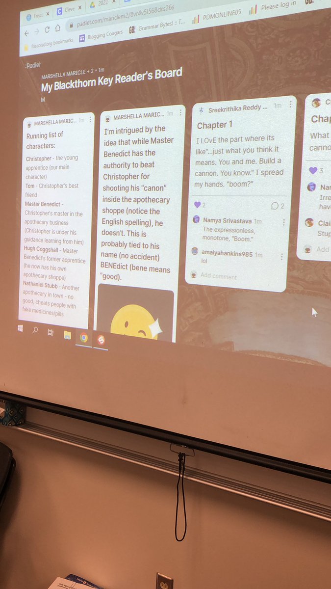 mardmar67's tweet photo. Offered a book study option as enrichment in Cougar Den and created a padlet so we can keep in touch between our Friday meetings! LOVE the chance to read for fun and enjoy a good mystery with students!@ClarkMSCougars #cougarpride https://t.co/r9Qi1LOyy4