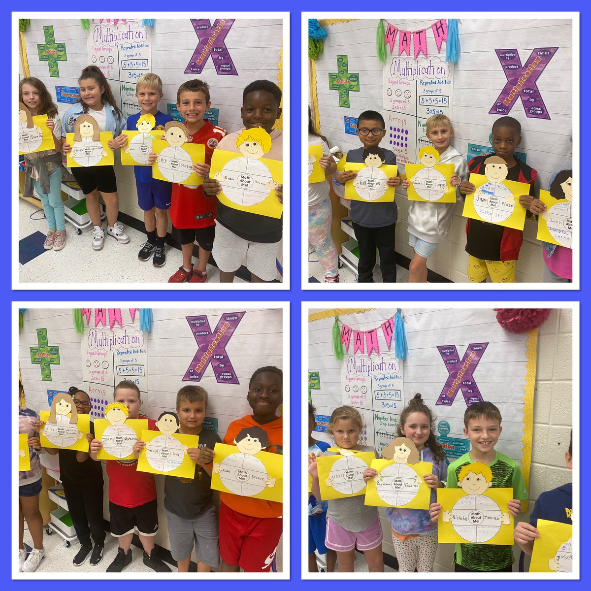 BoylanGrade3's tweet photo. Learning about our friend through math equations! #mathaboutme @PrincipalKWayne @1WarrenCoNJDOE https://t.co/84Tj3QTmmo