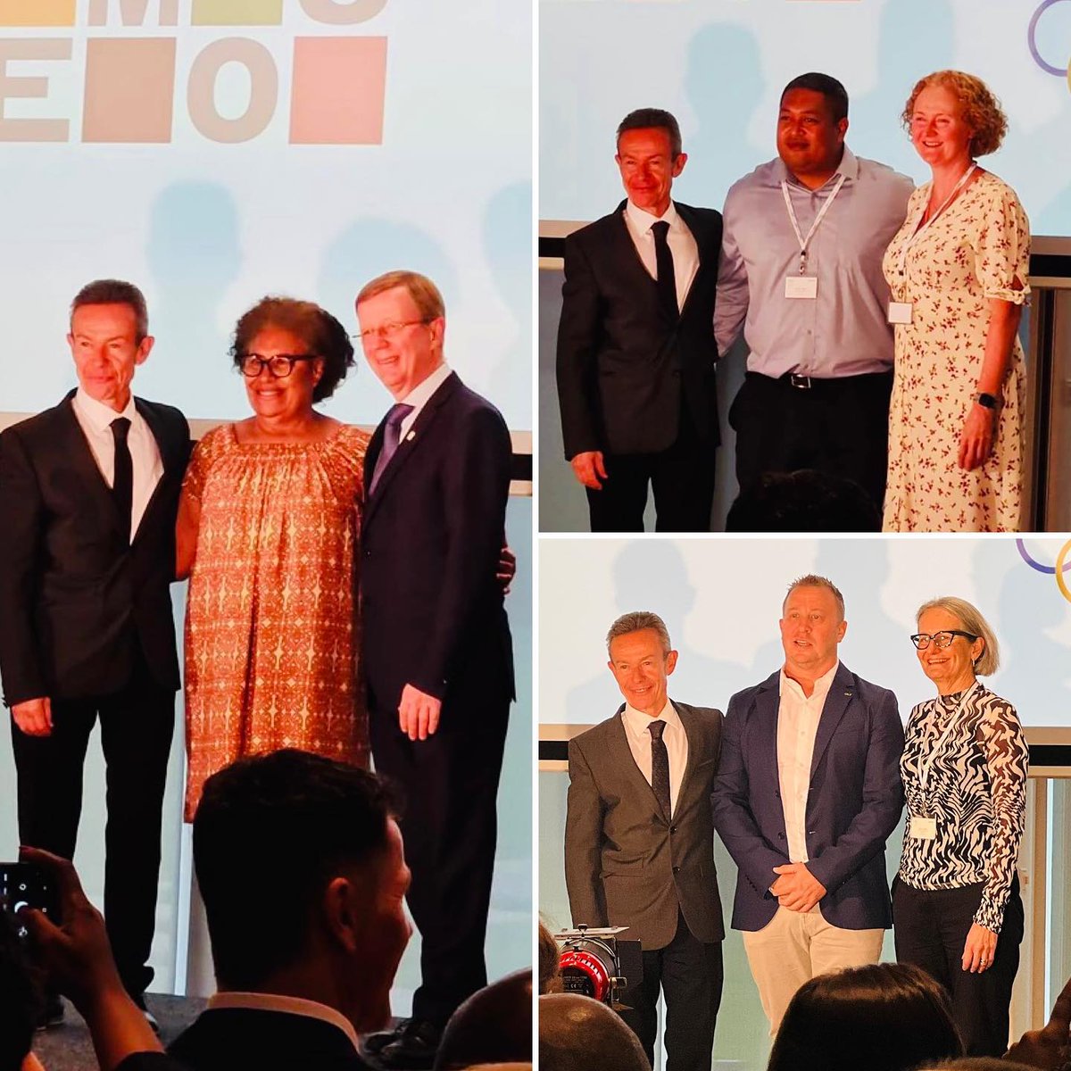 oceaniaolympic's tweet photo. Hearty congratulations to our Oceania Graduates of #MEMOS XXIII: Alurigo Ravusiro (PNG), Miles Stewart (AUS) & Melei Melei (TUV). They graduated with the #IOC Executive Masters in the Management of Sports Organisations. #OceaniaTogether #MEMOSIANS
๐ธMeli Cavu https://t.co/istKZ1PQLm