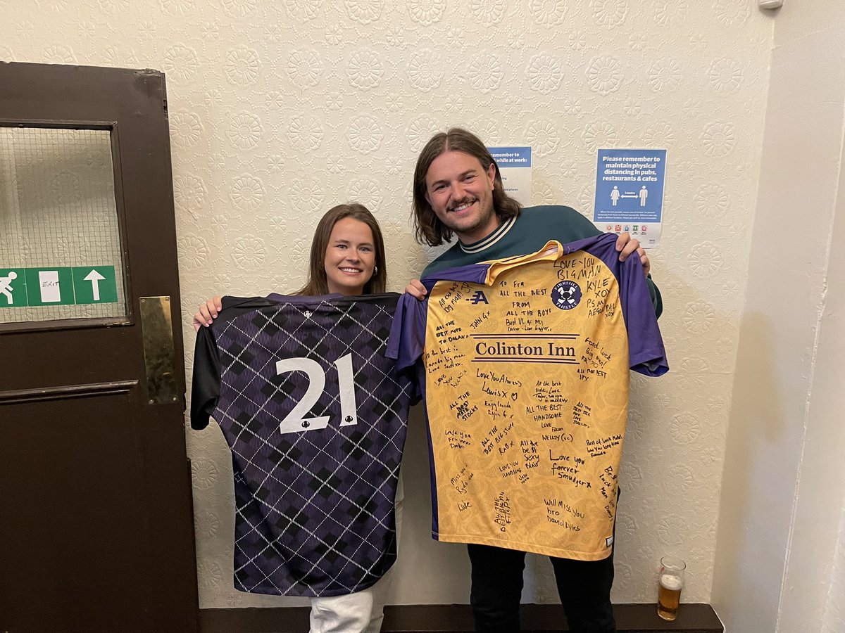 FirrhillThistle's tweet photo. Not only is he in the hall of fame, we are also retiring the number 21 for Fra and Ash 💛💜
Hopefully when they come back from Canada Fra can put the Firrhill strip back on ⚽️ https://t.co/Wls55tf5gp
