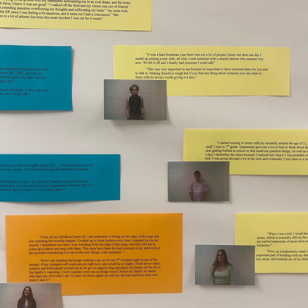 SchoolofMrsFish's tweet photo. Humans of Lake Orion featuring students in Honors English 10 ✨ Inspired by @humansofny and my own favorite high school English teacher. https://t.co/sGePQbi45G
