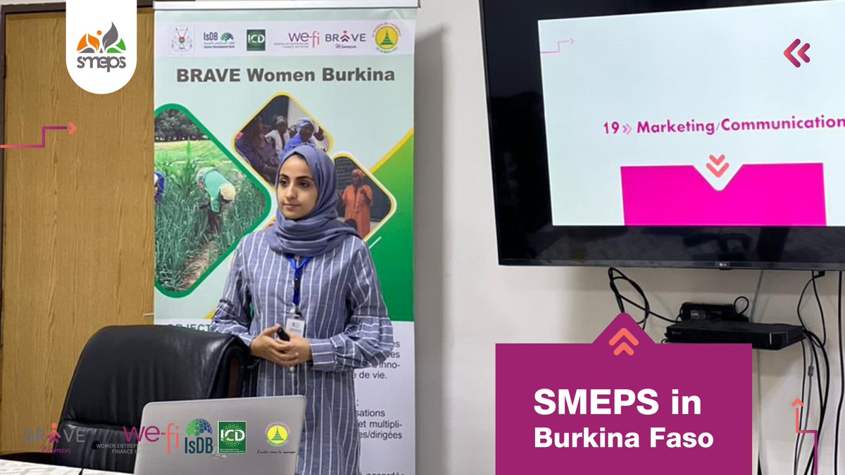 SMEPSYEMEN's tweet photo. The marketing/communication proccess that has been implemented in #BRAVEWomen #Yemen was presented in details by the comms &amp; advocacy specialist @FarahWazeer to share #SMEPS experience with #MEBF Burkina Faso. 🇧🇫 Promoting the #BeBRAVE hashtag to highlight strong women globally! https://t.co/Qtlbgv10jn