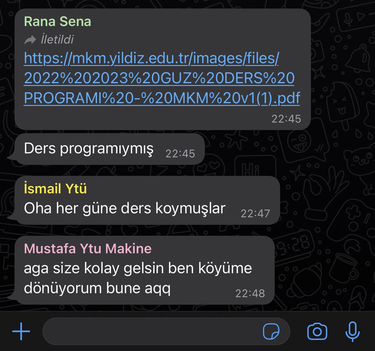 Iste simdi diyorum batti gunesim