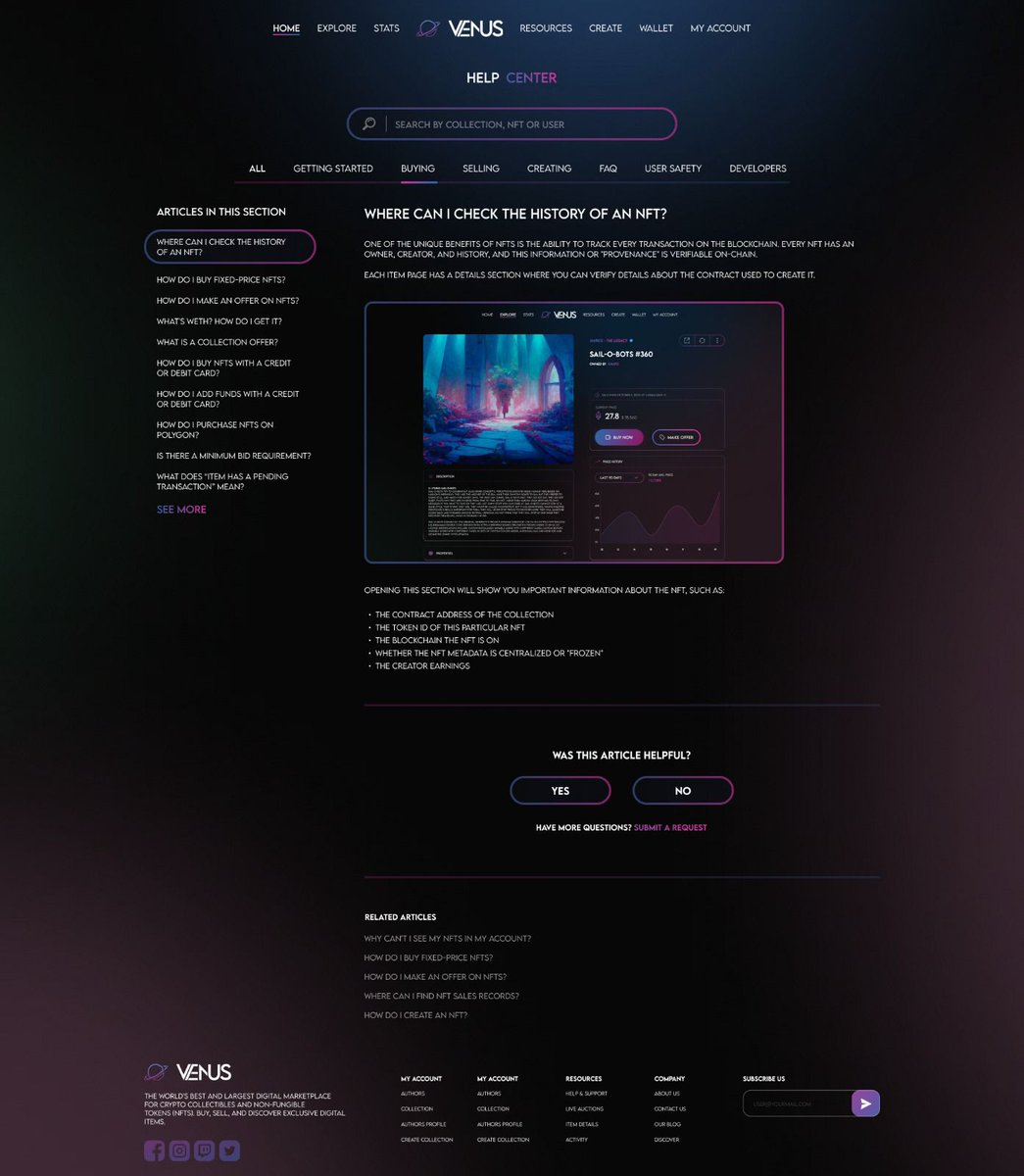 Venus NFT Marketplace tweet media