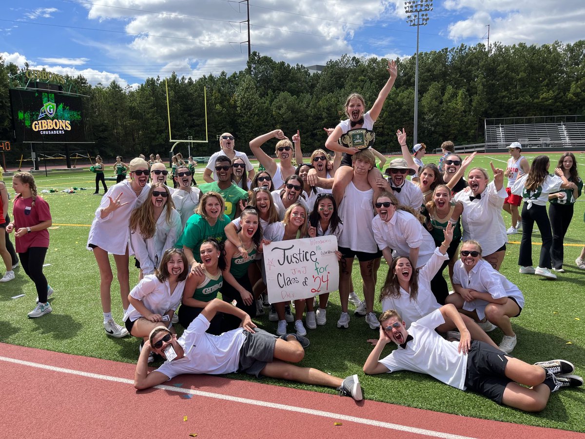 Juniors took home the Song Battle title belt today with their Pit Bull Song at the Pep-Rally.