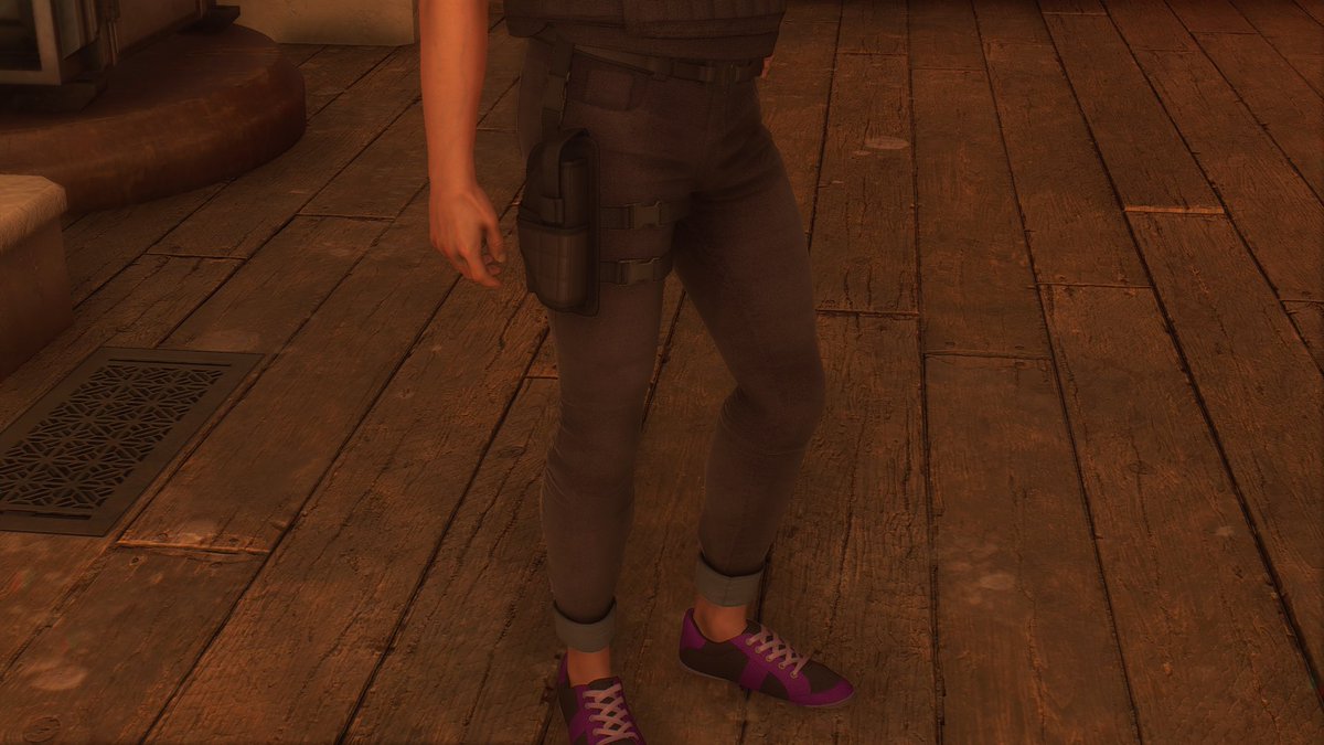 itsahmedbetch's tweet photo. @SaintsRow  is the player able to wear this item? Jeans and holster? https://t.co/mqxuF40BIq