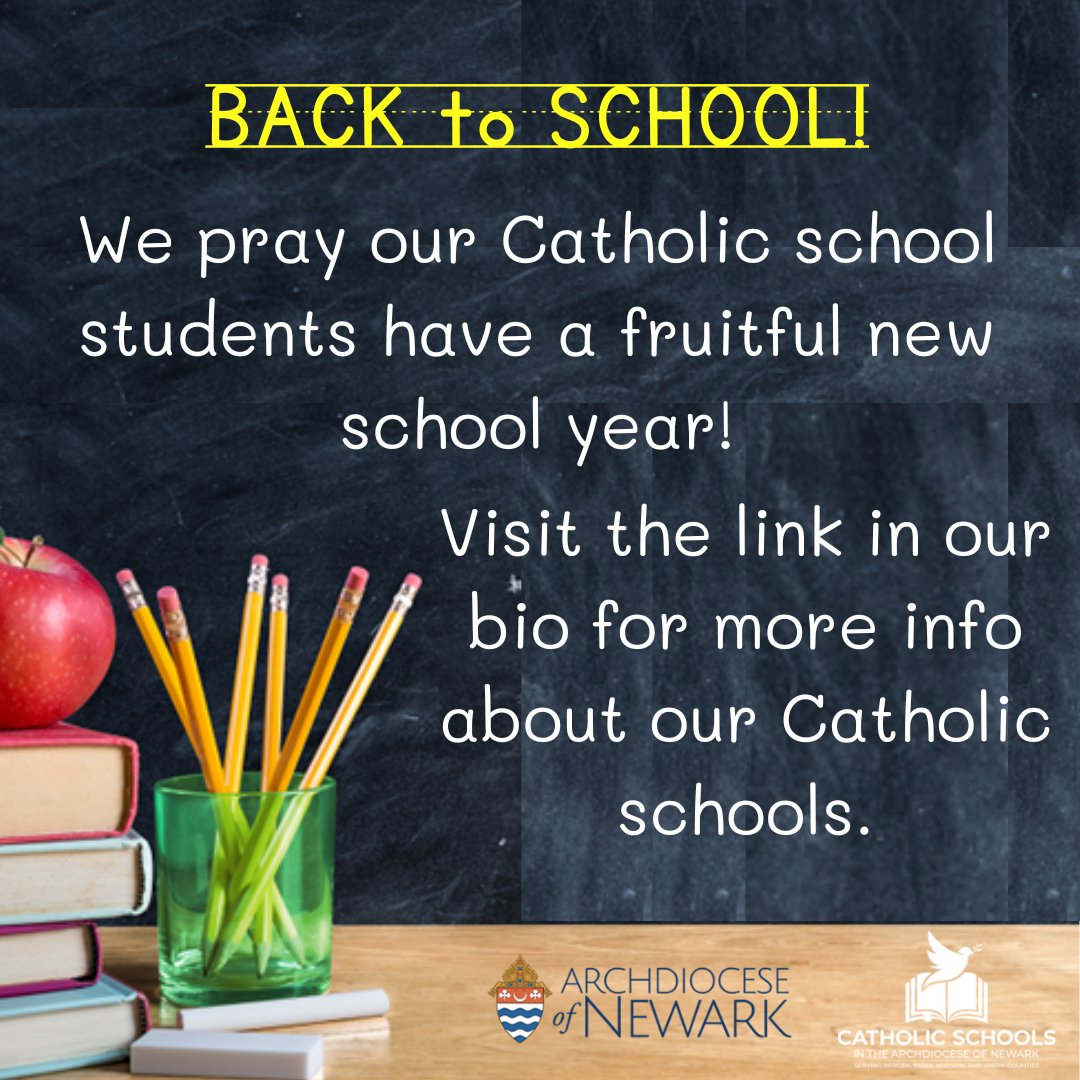 Happy school days are here again! The Office of Schools at the Archdiocese of Newark is excited to celebrate the beginning of a new school year. How was your first day back-to-school? Share with us in the replies. #catholiceducation #firstdayofschool