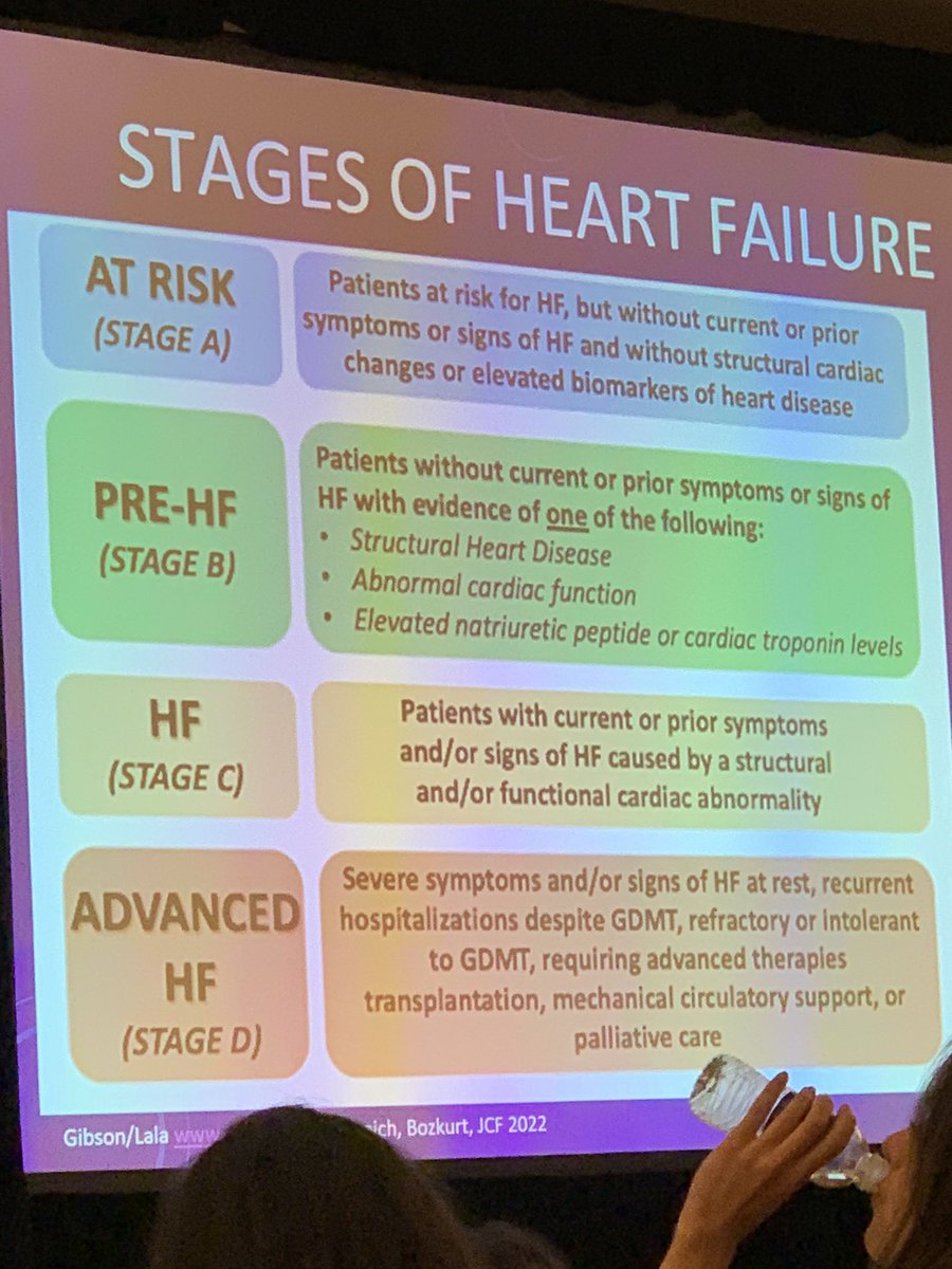 MonSangh's tweet photo. What a treat to hear from @dranulala about updates & sex differences in heart failure:
🔸HF stages originally defined by VO2
🔸Replace A-D stages of HF w/more descriptive terms
🔸Traditional risk factors portend more significant risk in 🚺
🔸Different manifestations of HF
#CHMC https://t.co/BOXMXgPZMJ