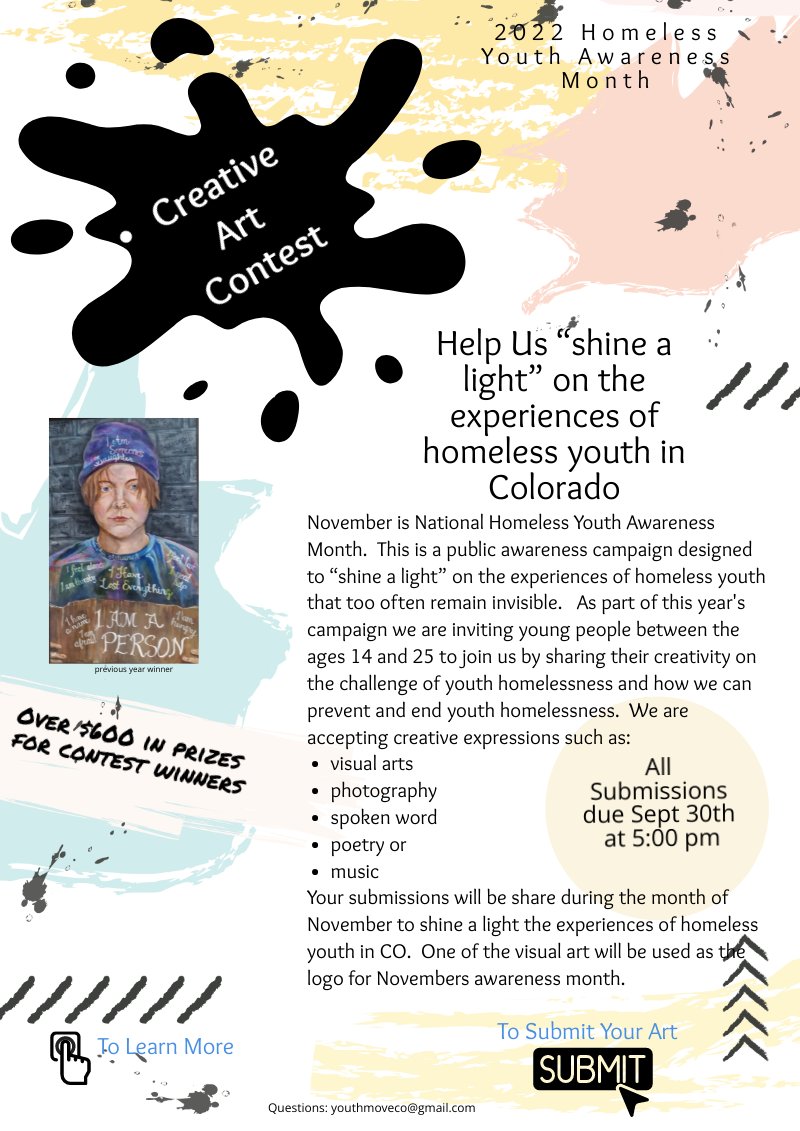 Are you an artist? Help us to shine a light on youth homelessness.    create.piktochart.com/output/5929060…