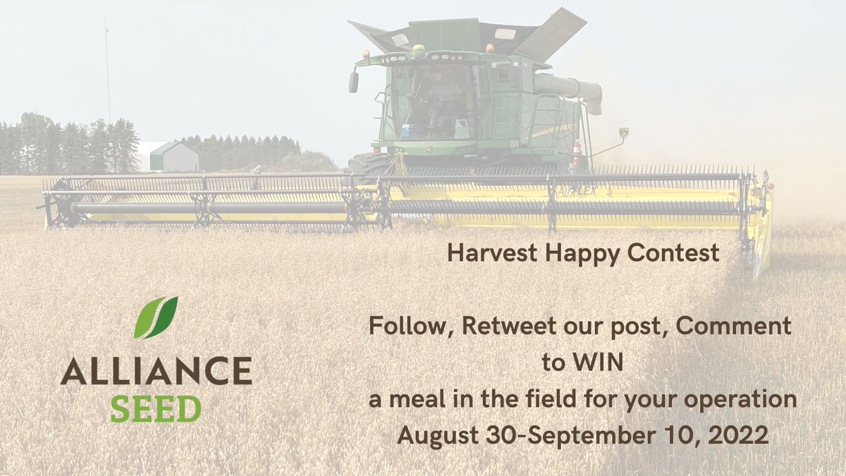 AllianceSeed's tweet photo. #HarvestHappy – What is your favorite harvest memory of all time? Tell us all about it in the comments! Follow, Retweet for additional entries. Be sure to share on your feed so your #AgTwitter pals have a chance to win a #mealinthefield for them and their crew! #harvest2022 https://t.co/l6B3FLj6VT