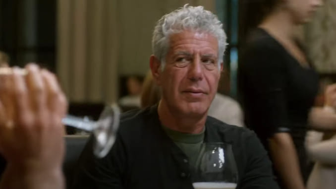 PasteMagazine's tweet photo. Twitter reacts to a resurfaced video of Anthony Bourdain refusing to toast the queen. #bourdain https://t.co/qjdt3qzWjS https://t.co/aRUh3RpLmx