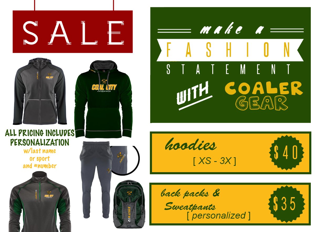 Are you ready to support your Coalers during these cold months!  Bundle up with premium embroidered apparel that includes personalization. Order by Sept 21! #LookinGood

stores.inksoft.com/WS73979