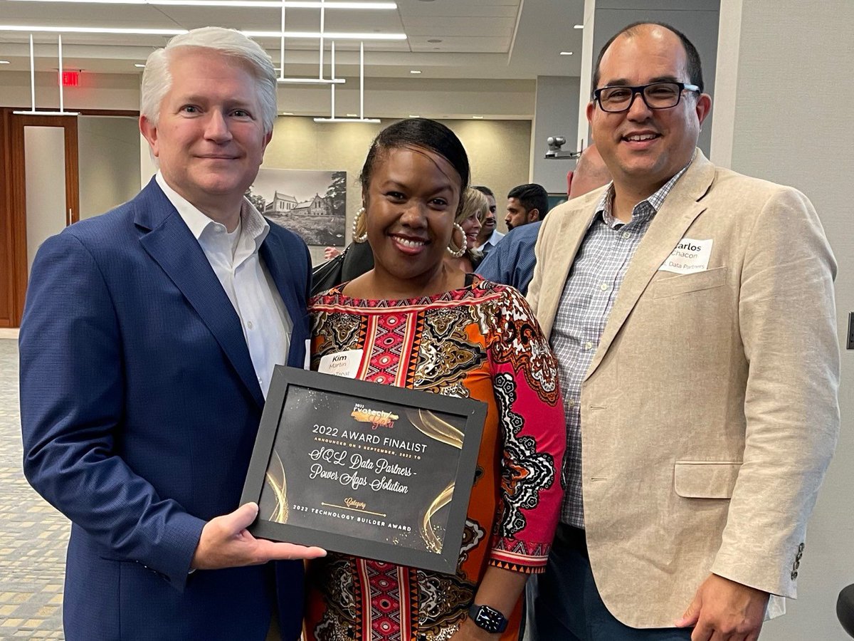 sqldatapartners's tweet image. SQL Data Partners is honored to be selected as a finalist for the Richmond Technology Awards - Technology Builder Award. We are thankful for all of our team and client partners who have made this possible.
#sqldatanow #sqldatapartners