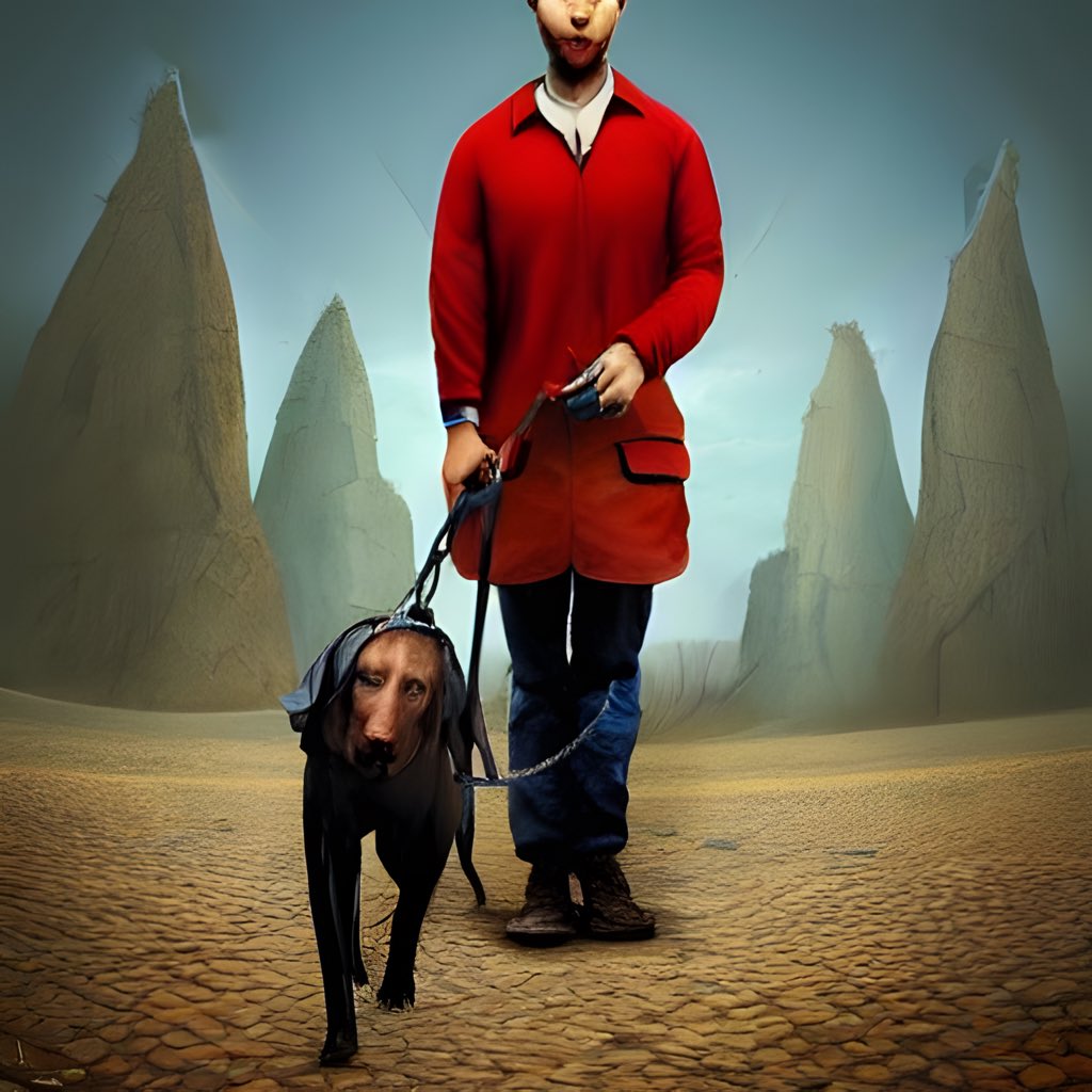 “One Man and His Dog” #comicart #aiart #mansbestfriend