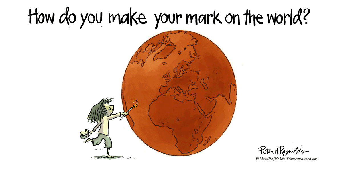 TheDotCentral's tweet photo. Need some #inspiration ? Check out https://t.co/0tmLsWtM1t - explore the world of @peterhreynolds - books, prints, t-shirts and more. @DotClubConnect https://t.co/esx0Dml0D3