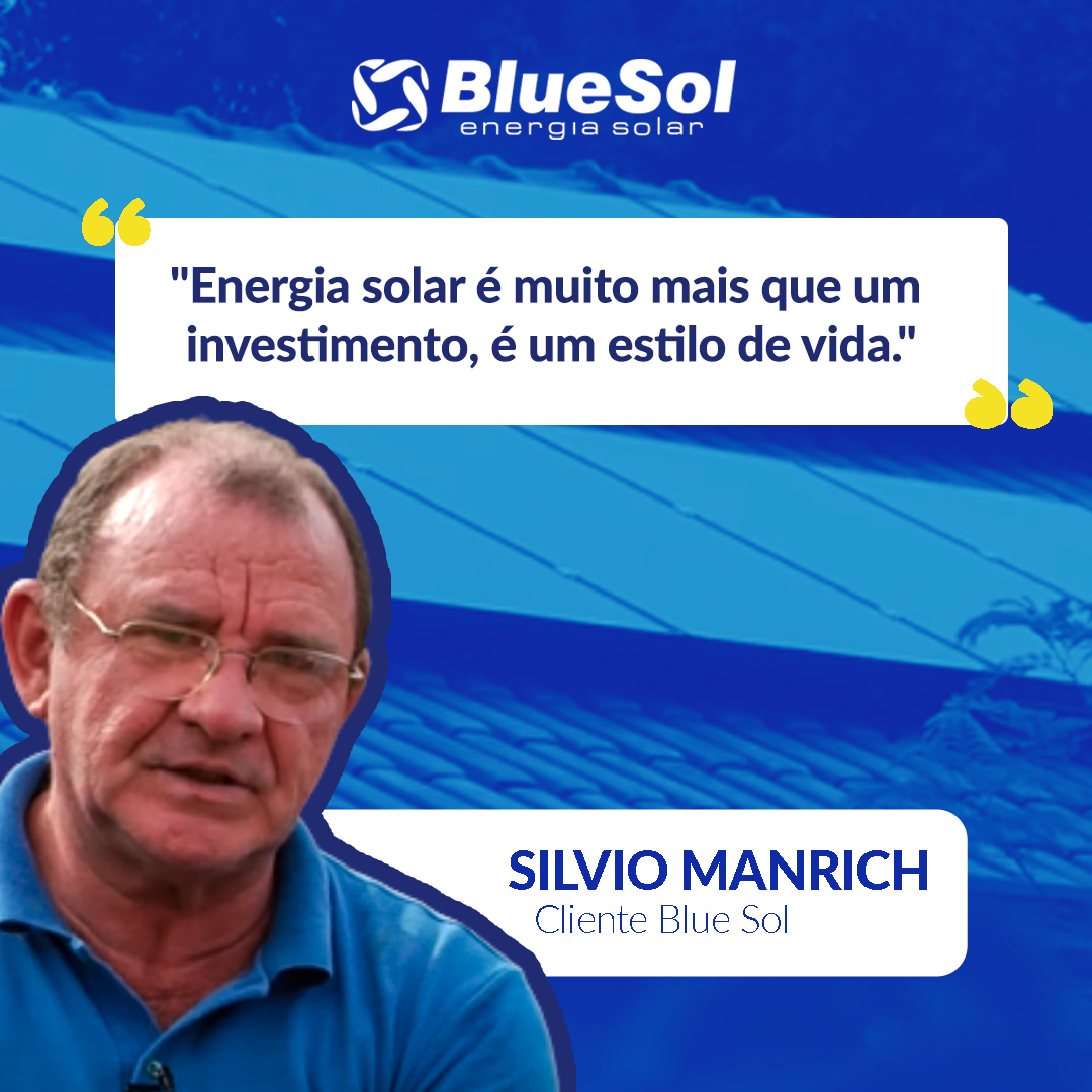 bluesol's tweet photo. O Silvio Manrich, é nosso cliente da cidade de São Carlos (SP) e para ele a energia solar é muito mais que um investimento, é um estilo de vida. Valeu, Silvio, por nos escolher e confiar em nossa entrega! ☀

Acesse: https://t.co/TIMd24uzhv e solicite seu orçamento! #bluesol https://t.co/92EE318d41