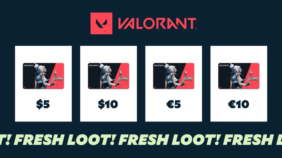 Salad_Chefs's tweet photo. New #FreshLootFriday! Chefs can now redeem Valorant NA and EU gift cards on the Storefront. Start your journey to Radiant today: https://t.co/IluAVxOPqp https://t.co/TY6MNMEcEU