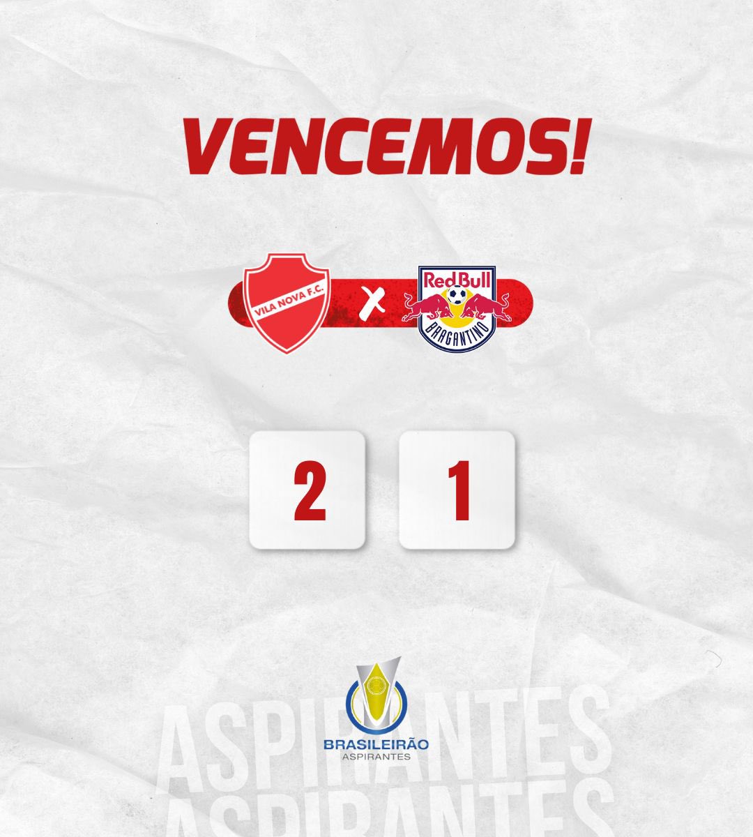 VAAAMOOSSS! 🐅🇦🇹

Com 2 gols de João Lucas, o Tigrão vence o primeiro jogo da semifinal! Vamos, Vila! 🇦🇹

#TIMEDOPOVO #MadeInOBA