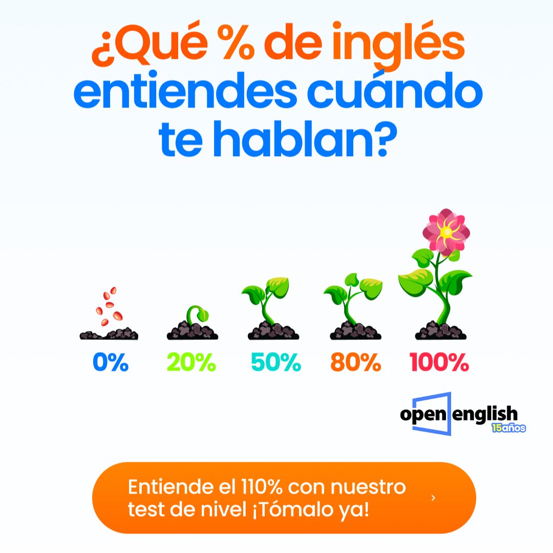 openenglish on Twitter "¡Habla inglés al 100 con Open English🚀! 💭