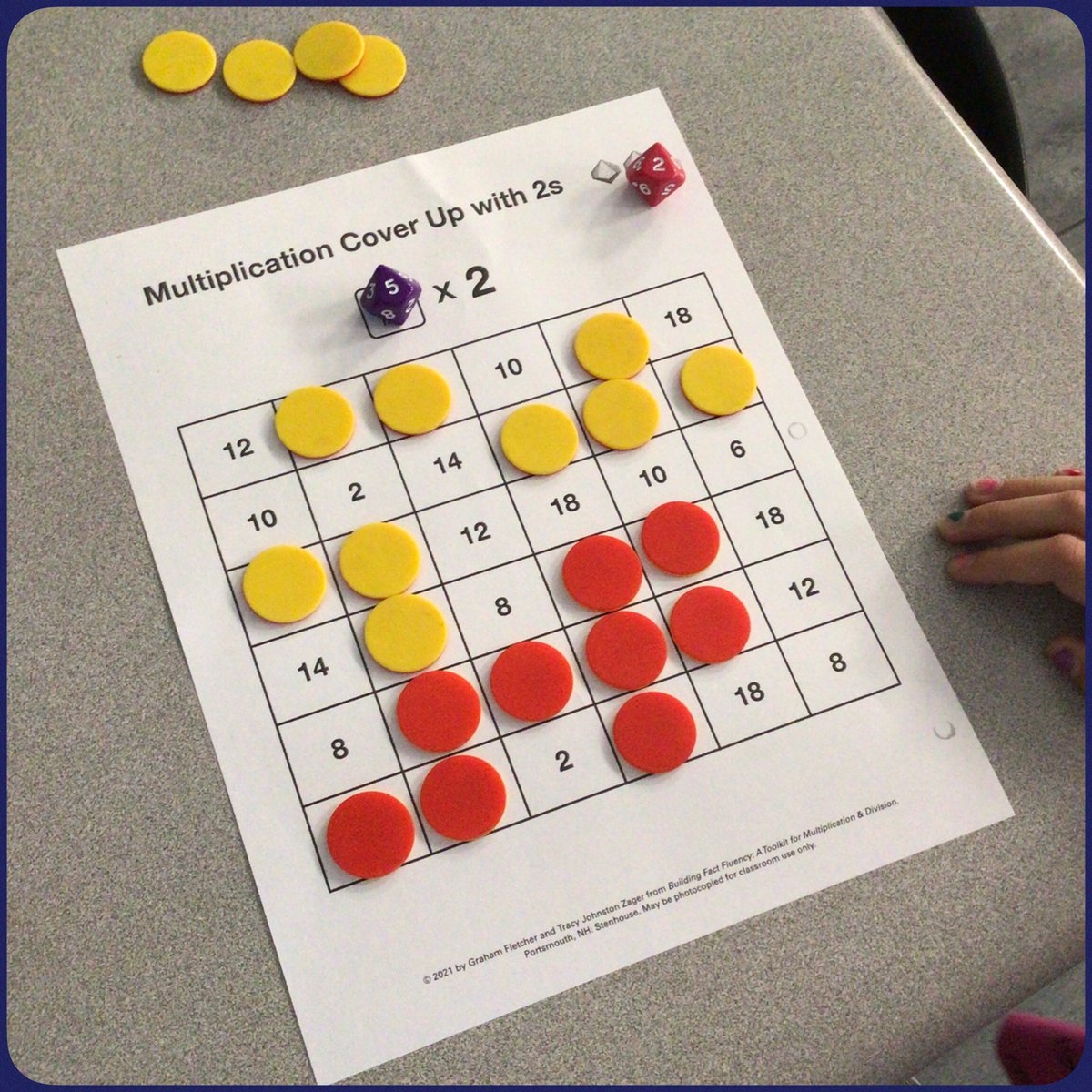 class4hm's tweet photo. Enjoying our first game from the #BuildingFactFluency toolkit for multiplication and division!! #whfelementary #eipsteaches https://t.co/xkQjBIh1c5