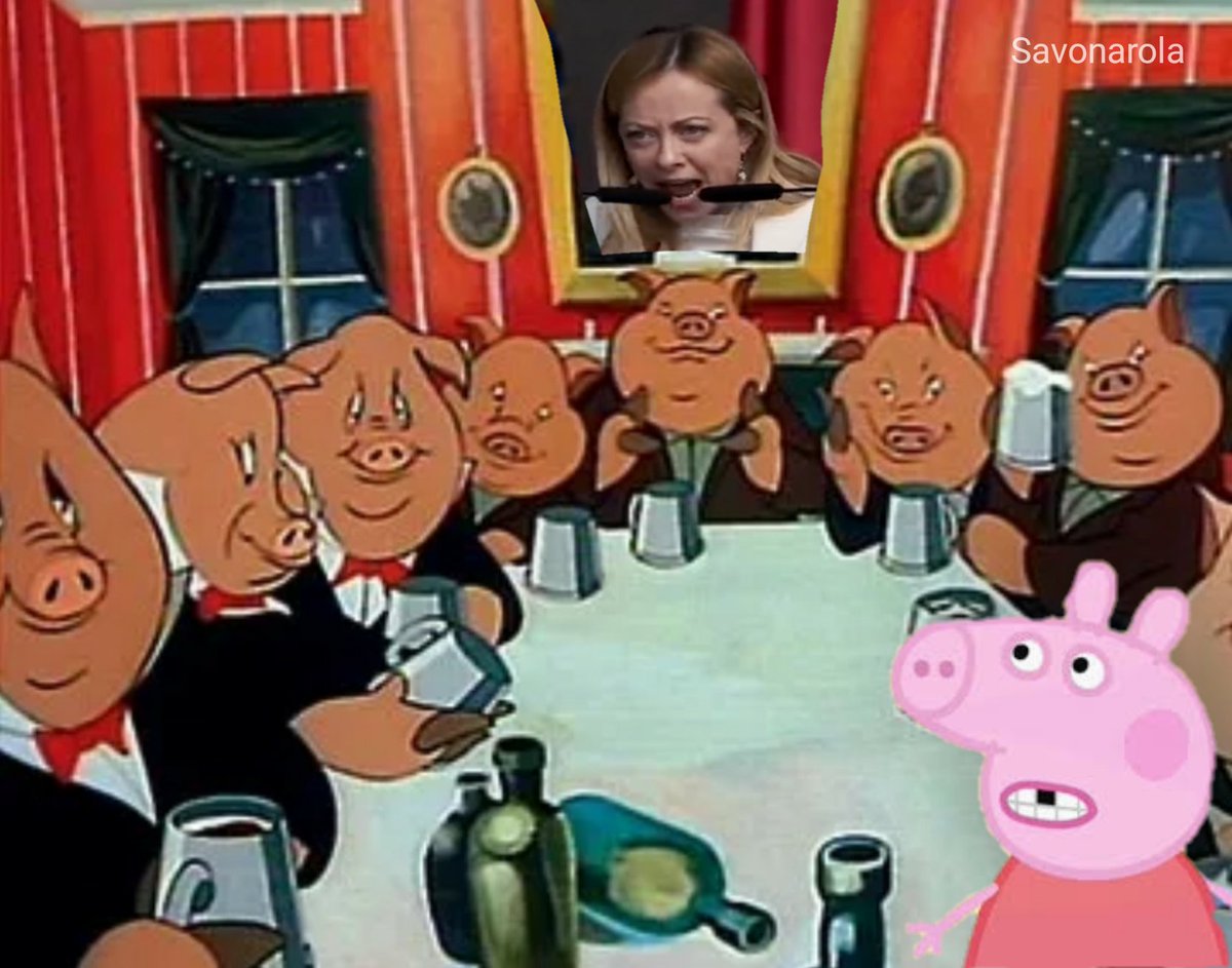 LizzyTSdrumo1's tweet photo. Gli episodi di #peppapig revisionati da Fratelli d'Italia. https://t.co/Ggrr9H5mQc