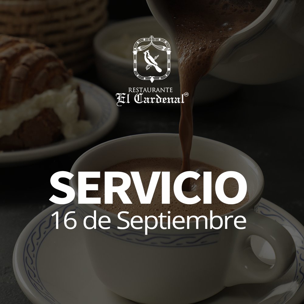Queridos clientes y amigos:
Les informamos que el 16 de septiembre, nuestras unidades del Centro Histórico (Palma 23, Alameda y Tacuba) permanecerán cerradas. 
Ponemos a sus ordenes las sucursales de las Lomas de Chapultepec, San Ángel y Nápoles.
Agradecemos su preferencia.